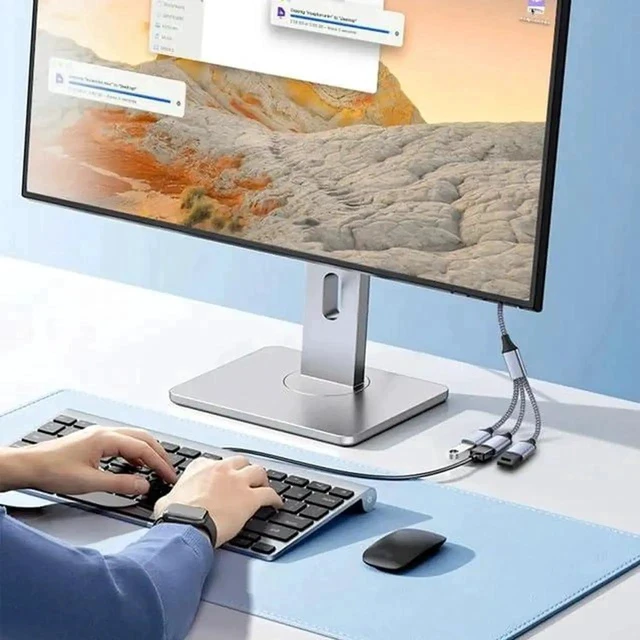 Alt view image 4 of 6 - 1 to 3 USB 3.0 Cable Adapter Y Splitter Cable USB Power Fast Charging USB2.0 Male to 3 Female