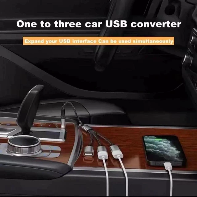 Alt view image 6 of 6 - 1 to 3 USB 3.0 Cable Adapter Y Splitter Cable USB Power Fast Charging USB2.0 Male to 3 Female