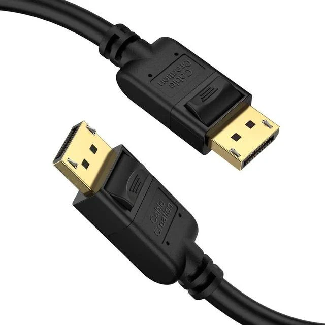 Main image of 6FT/1.8M DP 1.2 Male to Male DisplayPort Cable, 4K@60Hz 2K@144Hz High Speed DP Video Cord for PC, Laptop, Monitor and Projector