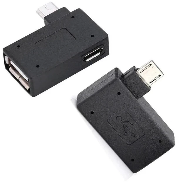 Alt view image 2 of 4 - OTG Adapter, 90 Right + Left Angle USB Port Adapter, Micro OTG, 2 Pack Compatible with Firestick 2nd Gen, 3rd Gen and 4K, Android Smartphones, Tablets, Rii,