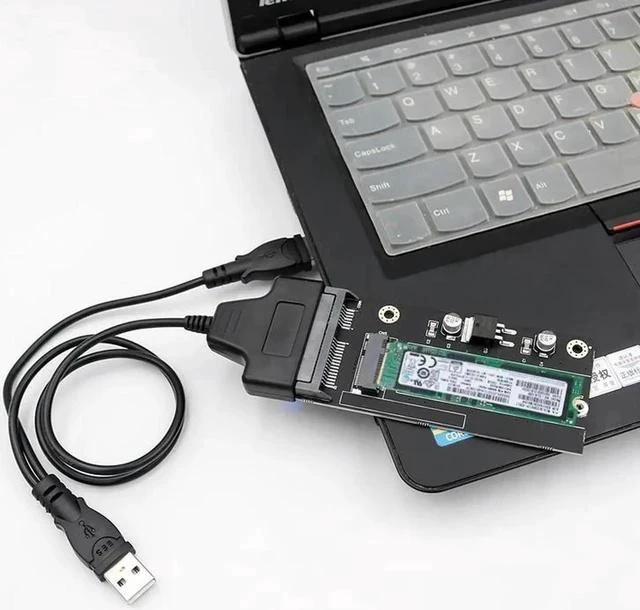 Alt view image 2 of 4 - Add On Cards For LEN OVO/USB SATA/SSD Adapter Card SATA SSD Adapter Raiser for LEN OVO Carbon x1 for LEN OVO/Thinkpad x1 Carbon