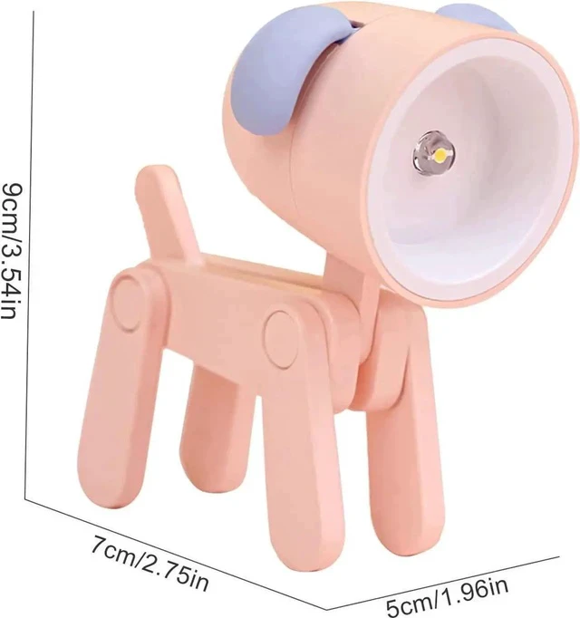 Alt view image 5 of 7 - Gemdeck 4pcs Led Night Lights Puppy Dog Night Lamp Portable Desk Lamp