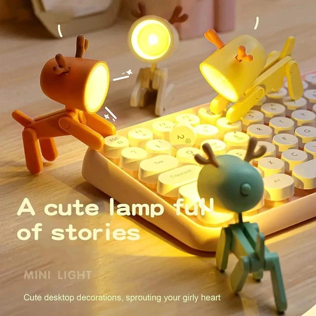 Alt view image 6 of 7 - Gemdeck 4pcs Led Night Lights Puppy Dog Night Lamp Portable Desk Lamp