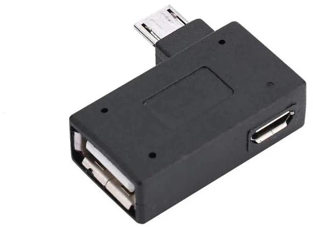Alt view image 2 of 4 - OTG Adapter, 90 Right Angle USB Port Adapter, Micro OTG Cable 2 Pack Compatible with Firestick 2nd Gen, 3rd Gen and 4K, Android Smartphones, Tablets,