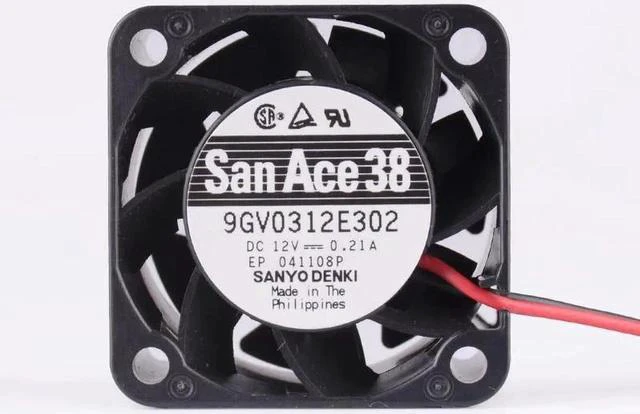 Main image of 9GV0312E302 40mm fan 40x40x28mm 4028 DC12V 0.21A 2-line server power cooling fan