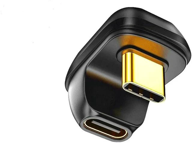 Main image of U Shape USB C Adapter 40Gbps 180 Degree Angle USB 4 Adapter Type C Male to Female Extender PD 100W Fast Charging 8K@60Hz for Laptop,Tablet,Type C Device