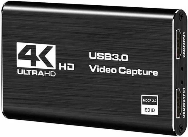 Main image of 4K USB 3.0 Video Capture Card HDMI-compatible 1080P 60Hz HD Video Recorder Grabber For PS4 OBS Game Recording Live Streaming (OZC3)