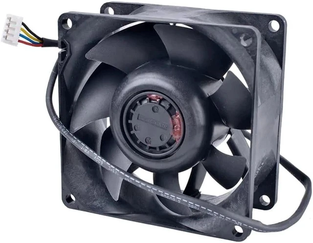 Alt view image 3 of 4 - V80E12BHA7-57 8cm 80mm fan 8038 80x80x38mm 12V 0.80A Double ball bearing air volume server cooling fan