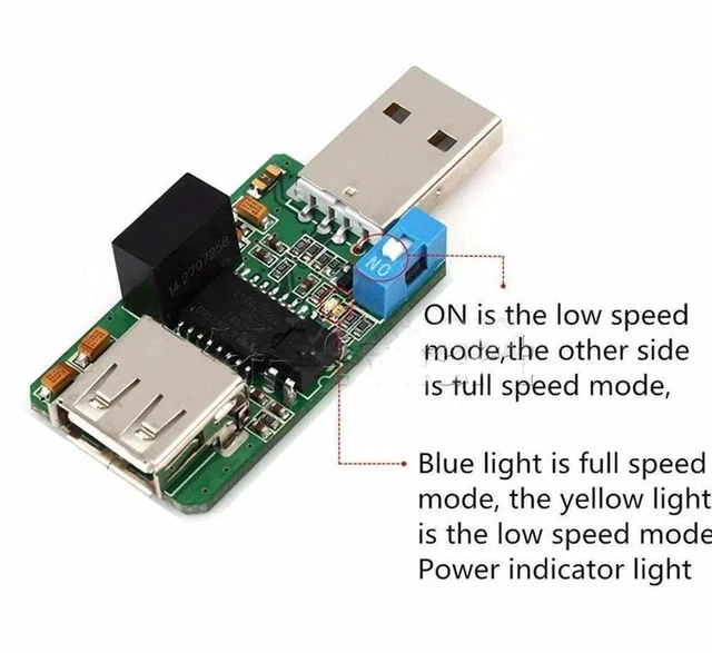 Alt view image 4 of 5 - ADUM3160 B0505S 1500V USB to USB Voltage Isolator Module Support 12Mbps 1.5Mbps