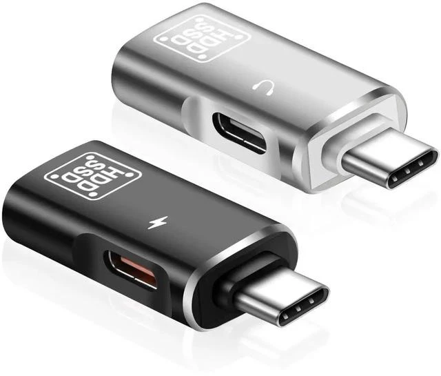 Main image of Type-C OTG Adapter - USB C to USB 3.0 + Charging Adapter/Audio Jack Headphone Converter 2 in 1 for Disk HDD, SSD - 2PCS