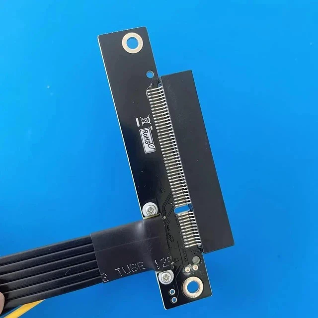 Alt view image 3 of 7 - Gen4 Mini PCI-E to to PCI Express 8X Extension Cable mPCIe to PCIe 4.0 8X Riser Cable Adapter for Motherboard PCI-E4.0 8X SSD (15cm,R68SK 4.0)