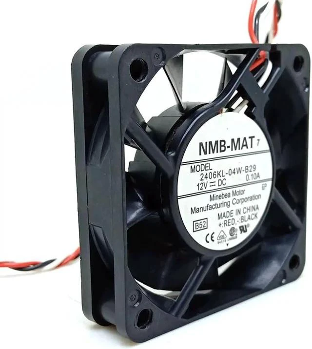 Main image of Projector fan 6015 chassis fan 2406kl-04w-b29 12V Dual Ball Bearing 3300RPM 12.9CFM projector cooling equipment fan 6cm