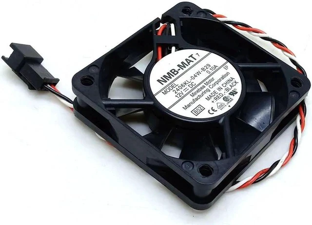 Alt view image 4 of 4 - Projector fan 6015 chassis fan 2406kl-04w-b29 12V Dual Ball Bearing 3300RPM 12.9CFM projector cooling equipment fan 6cm