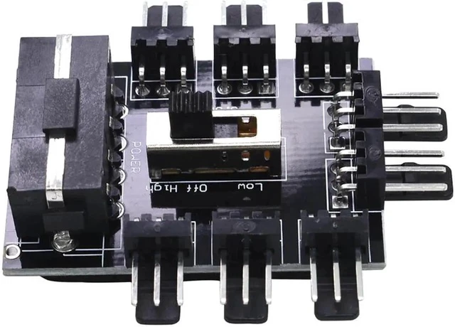 Alt view image 3 of 5 - hot-PC 1 to 8 4Pin Molex Cooler Cooling Fan Hub Splitter Cable PWM 3Pin Power Supply Speed Controller Adapter For PC Mining