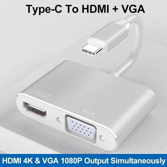 Alt view image 3 of 4 - COFIER USB3.1 Converter Portable Type-c To Hdmi Vga Type-c To Vga Adapter Cable Converter for MacBook Connected To Display/projector
