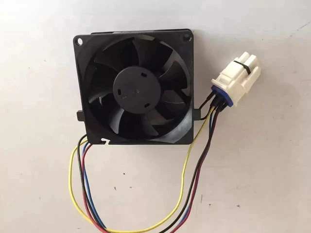 Alt view image 2 of 2 - DC13.6V 0.17A DAZB0838RCM 8038 8cm 4-wire temperature control cooling fan