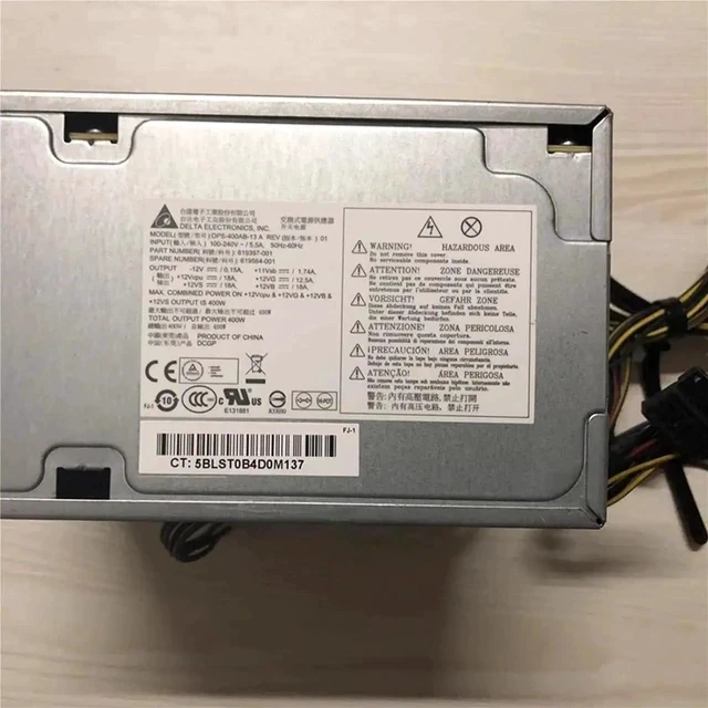 Alt view image 6 of 6 - DPS-400AB-13A 619397-001 619564-001 for Z210 Desktop Power Supply 400W Replacement Parts