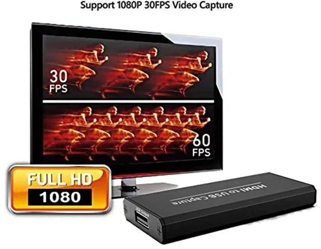 Alt view image 4 of 6 - 4K Video Capture Card HD 1080P Broadcast Live, Game Capture Cards HDMI to USB , Record via DSLR, Camcorder, Camera, PS4, Xbox one, Wii U, Nintendo Switch, Compact HDMI Capture Device