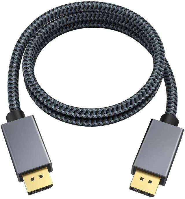 Main image of 1.6ft/0.5M DisplayPort Cable, Short DP Cable for Gaming Monitor, TV, PC, Laptop and More, 4K@60Hz, 2K@144Hz, 2K@165Hz, Nylon Braided High Speed DisplayPort 1.2