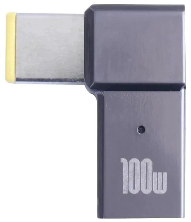 Alt view image 2 of 5 - 100W USB-C Type-C Female to Big Square Male Laptop Charging Adapter, Fast PD Power Converter Plug