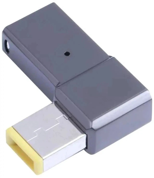 Alt view image 3 of 5 - 100W USB-C Type-C Female to Big Square Male Laptop Charging Adapter, Fast PD Power Converter Plug