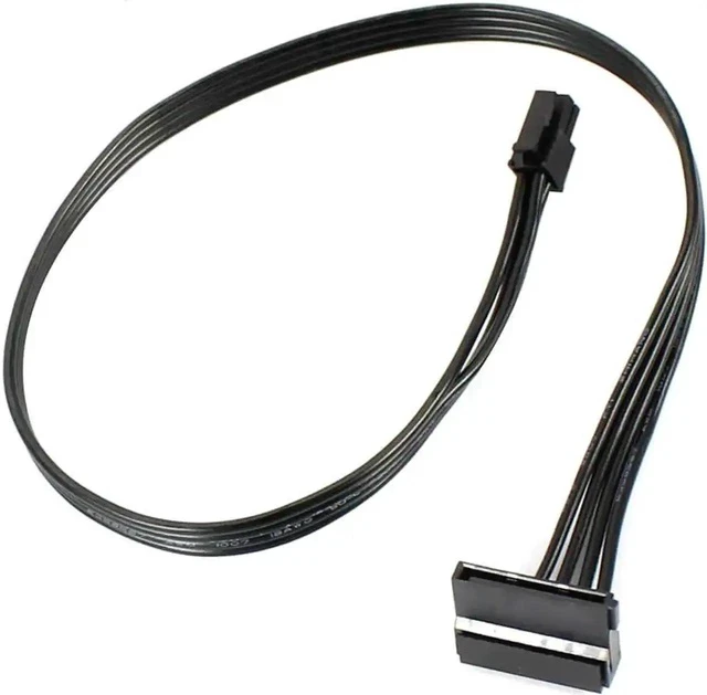 Alt view image 4 of 4 - 40cm Type 1 Mini 4 Pin to SATA Power Cable, Mini 4P to Single SATA SSD Power Supply Cord for Lenovo M410 M415 M425 B415 M610 M710 M4200R Motherboards