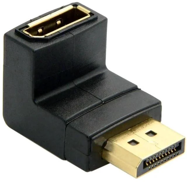 Main image of Downward 90° DisplayPort Male to Female Adapter, DP Extension Connector Supports 4K@60Hz