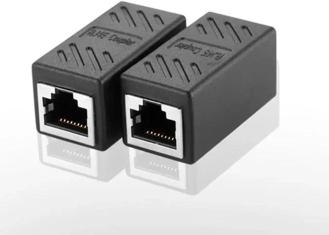Main image of 1 Pack Alloy RJ45 8P8C Coupler, Female to Female LAN Cable Extender Connector for Ethernet Network Wire Extension