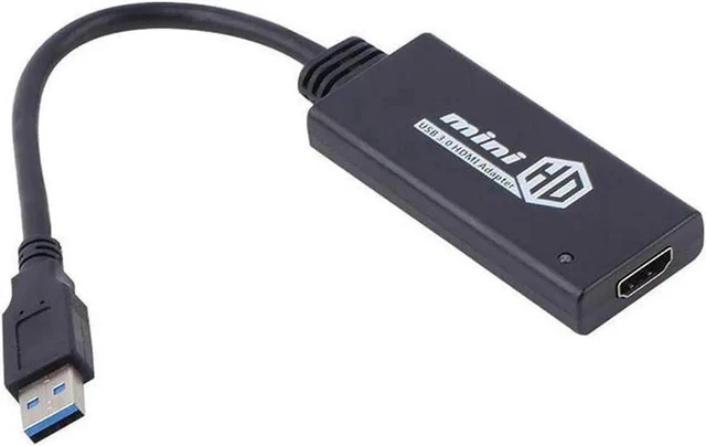 Alt view image 2 of 3 - USB 3.0 to HDMI Adapter, 1080P HD Audio Video Converter Cable for Multi-Monitor Setup, Compatible with Windows 7/8/8.1/10, Not Support Vista & Linux