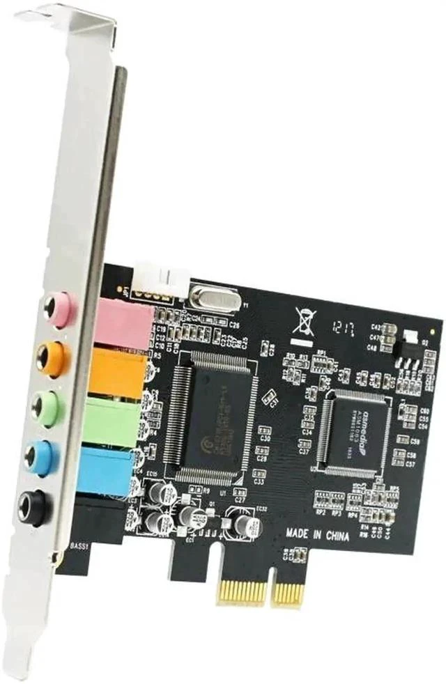 Main image of PCI-E x1 5.1 Channel Digital Sound Card with CMI8738 Chipset, Solid Capacitors PCIe Internal Audio Card for Desktop PC, Supports 3D Surround, Recording & Playback