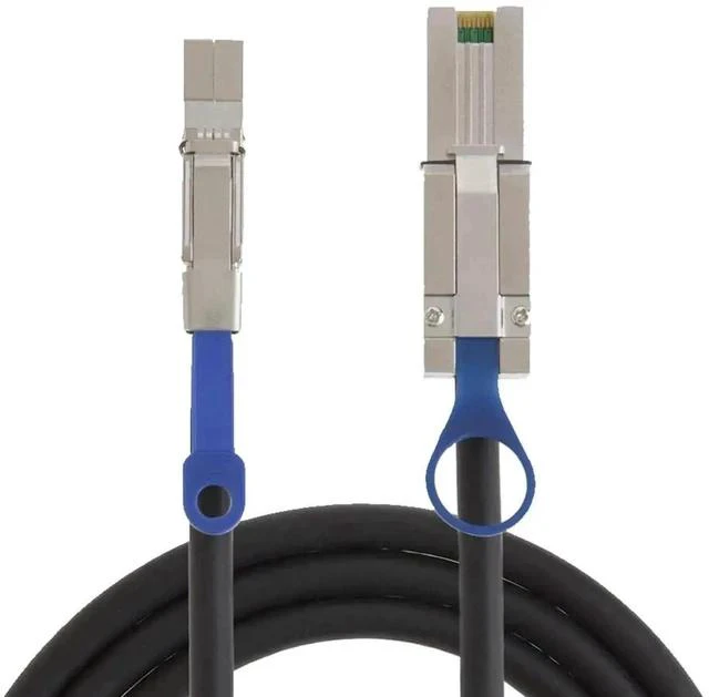 Alt view image 4 of 5 - 2m/6.6ft External Mini SAS HD Conversion Cable, SFF-8644 Male to SFF-8088 Male, SAS2.0 6Gbps Cross-Spec Storage Interconnect Cable for Server, RAID HBA & Data Center JBOD Arrays