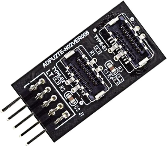 Alt view image 2 of 5 - Motherboard USB 2.0 9Pin Header to Dual USB 3.2 Type-E Key-A Front Panel Splitter Cable, 6 Inch Internal Extension Adapter, 9Pin Header to 2 USB 3.2 Type-E Motherboard Connectors
