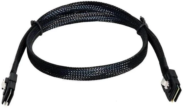 Alt view image 2 of 7 - 70cm SFF-8087 Male to Male Internal Mini SAS Cable, 36Pin 6Gbps Server RAID Data Wire for PCIe RAID Controller, Storage Backplane and NAS Multi-Disk Array
