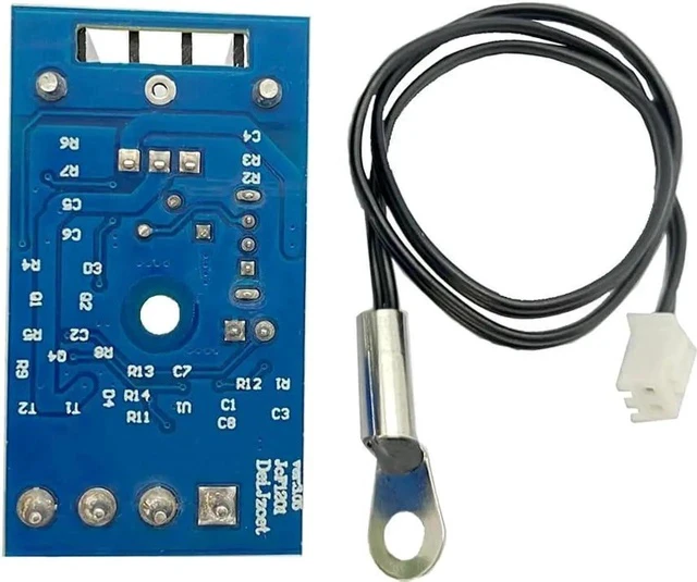 Alt view image 3 of 7 - DC12V 1A Automatic Temperature Controlled Fan Speed Governor with Temperature Sensor, CPU/PC Case Fan Speed Controller Compatible with 2/3/4-Pin Fans