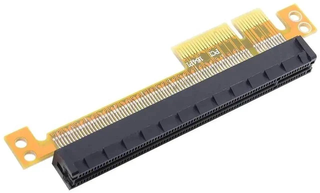 Alt view image 5 of 6 - PCIe 4X to 16X Riser Card Adapter, PCI Express Male to Female Extension Converter for Graphics Cards & PCIe X16 Expansion Devices