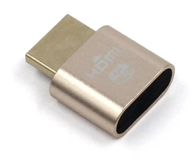 Alt view image 4 of 7 - VGA EDID Dummy Plug Virtual Display Emulator, 1080P@60Hz Headless Ghost Display Adapter with DDC EDID, Gold Plated
