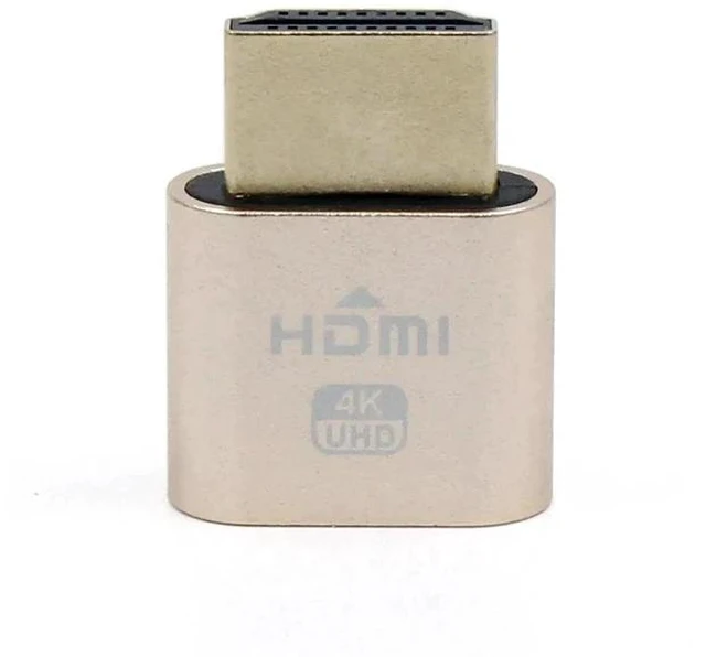 Alt view image 6 of 7 - VGA EDID Dummy Plug Virtual Display Emulator, 1080P@60Hz Headless Ghost Display Adapter with DDC EDID, Gold Plated