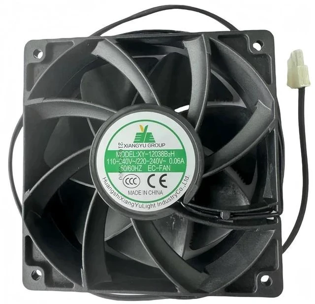 Main image of XY-12038B2H EC Cooling Fan 120×120×38mm 12CM, 110V-240V 0.06A 50/60Hz High Air Volume Cabinet Fan