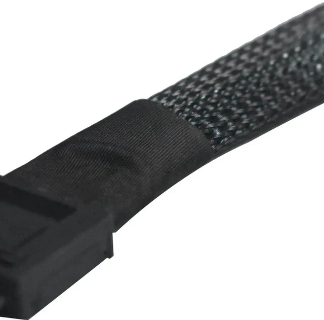 Alt view image 3 of 7 - 50cm/1.6FT OCuLink PCIe 4.0 Cable, Dual SFF-8611 8i Male to Male High-Speed Server Storage Interconnect Cable