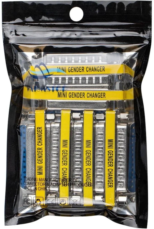 Alt view image 6 of 6 - 6 Pack DB25 Female to Female RS232 Serial Coupler, D-SUB 25Pin Gender Changer Extender Adapter for Industrial Serial Controllers, POS, Testing Equipment