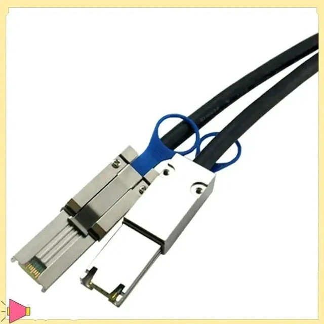 Alt view image 2 of 4 - 1M/3.33FT SFF-8088 Standard Mini SAS Server Storage Cable, Dual 26Pin Male to Male High Speed RAID Interconnect Cable