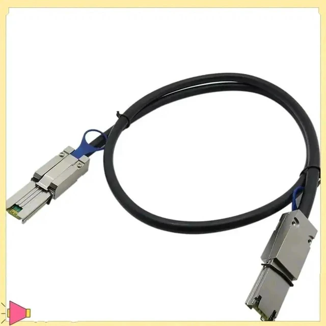 Alt view image 4 of 4 - 1M/3.33FT SFF-8088 Standard Mini SAS Server Storage Cable, Dual 26Pin Male to Male High Speed RAID Interconnect Cable
