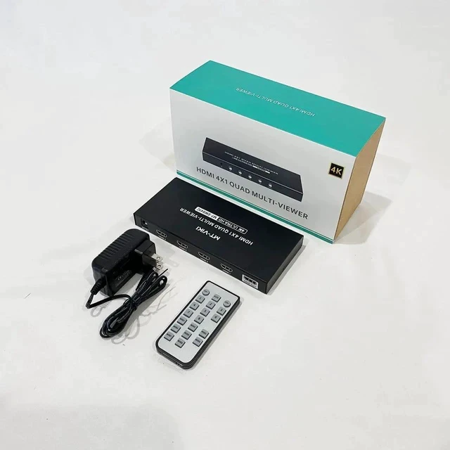 Alt view image 3 of 6 - MT-VIKI 4x1 HDMI Multiviewer 4 in 1 Out with IR Remote, 4K@30Hz Seamless Quad Screen HDMI Switcher, Multi-Mode Split Screen Display for PS4 PS5, Security Cameras