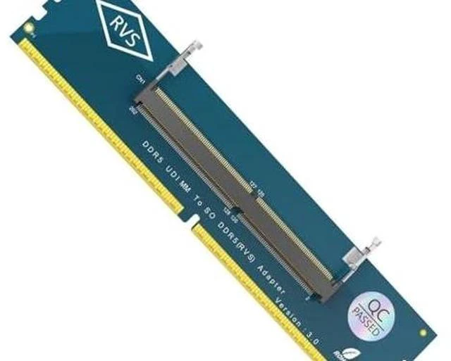 Alt view image 4 of 4 - DDR5 SO-DIMM to U-DIMM Adapter, Laptop DDR5 Memory Riser Card, 262Pin SO-DIMM to 288Pin U-DIMM Converter for Desktop PC Memory Tester