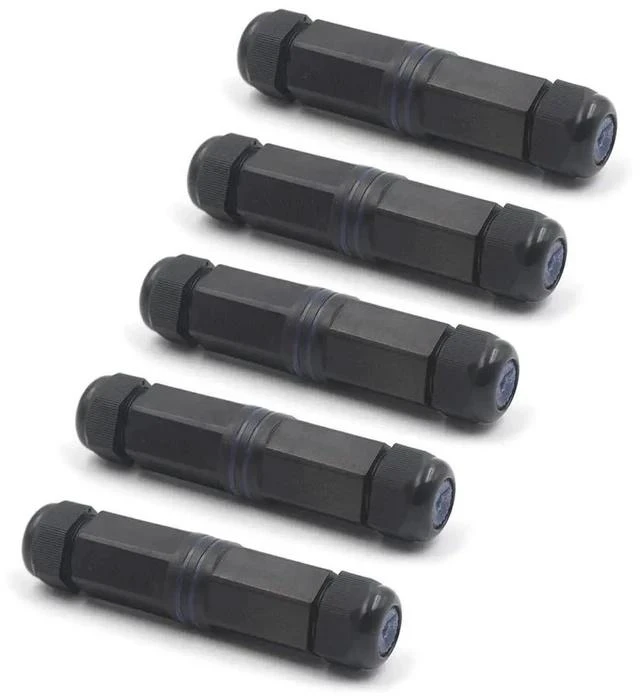 Main image of 5 Pack IP68 Waterproof Shielded RJ45 Female to Female Coupler, 1000Mbps Gigabit PoE LAN Cable Extender Connector Compatible with Cat5/Cat5e/Cat6 Ethernet Cables for Outdoor Use