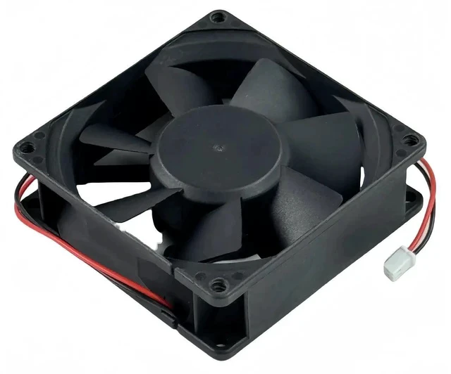Alt view image 3 of 7 - SUNON KD1208PTS1 8025 DC12V 2.6W 2-Wire Brushless Cooling Fan, 8cm Replacement Fan for PC Case & Power Supply