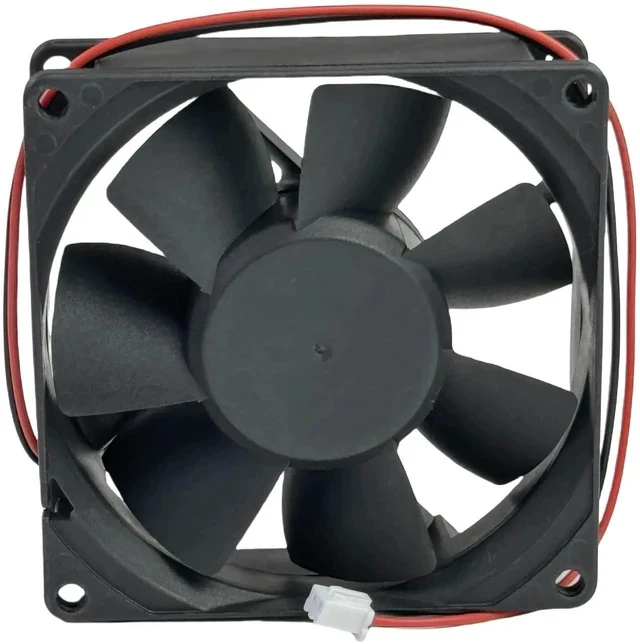 Alt view image 5 of 7 - SUNON KD1208PTS1 8025 DC12V 2.6W 2-Wire Brushless Cooling Fan, 8cm Replacement Fan for PC Case & Power Supply