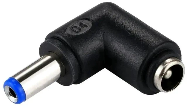 Alt view image 5 of 6 - 90 Degree Right Angle DC 5.5x2.1mm Male to DC 5.5x2.1mm Female Power Connector Elbow Adapter for Laptops & Notebooks