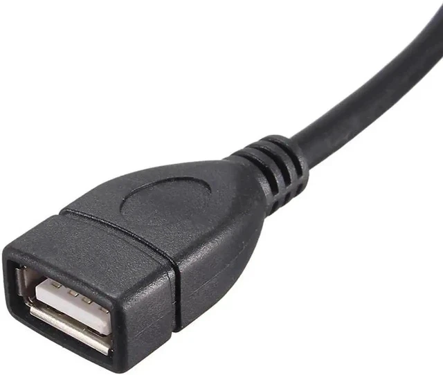 Alt view image 5 of 6 - 11.81 Inch Motherboard 9Pin USB2.0 Splitter Cable, Single 9Pin Header to Dual USB 2.0 Female Internal Extension Adapter Wire