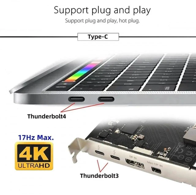 Alt view image 2 of 7 - USB-C Virtual Display Dummy Plug, DP-Alt Mode DDC EDID Headless Ghost Display Emulator 4K@17Hz Black